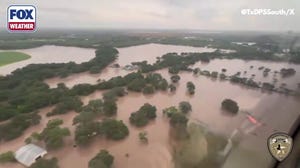 Flooding submerges roads across Uvalde County, Texas