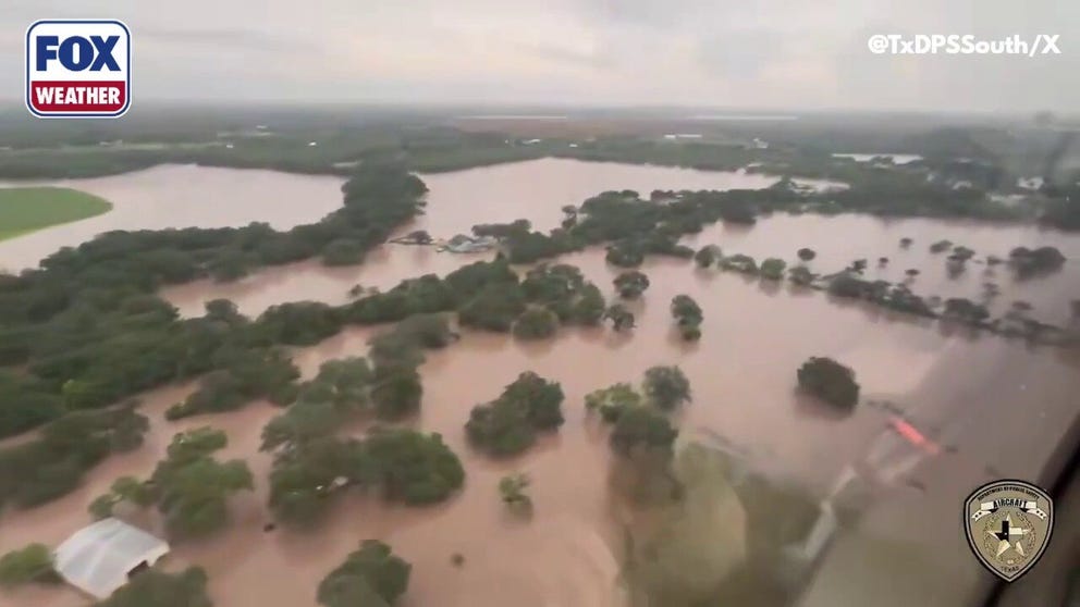 Flooding is still a major concern across Uvalde County, Texas, where roads are still submerged and officials are telling residents to not travel unless absolutely necessary. Aerial video shows the extent of flooding across the county.