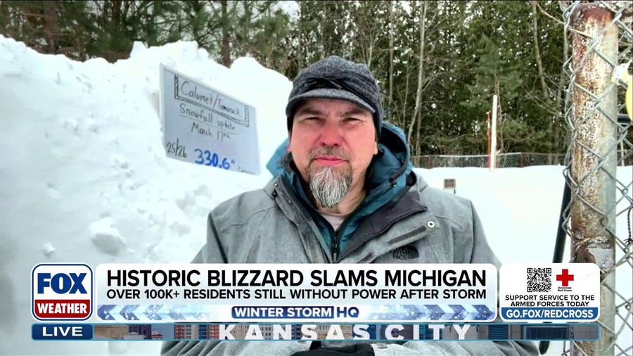 National Weather Service Observer records more than 300 inches of snow in Michigan