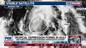 Newly formed Tropical Depression Two organizes in the Gulf, expected to bring thunderstorms and heavy downpours to the Southeast