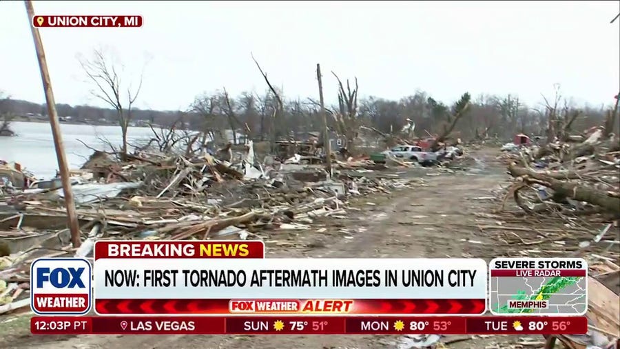 Live from Union City, Michigan after a devastating EF-3 Tornado levels community
