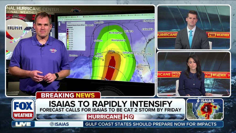 National Hurricane Center Director, Michael Brennan updates FOX Weather on Tropical Storm Isaias