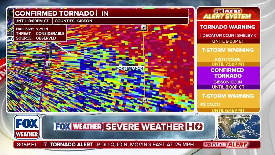 PDS tornado confirmed in Gibson County, Indiana, amid tornado outbreak