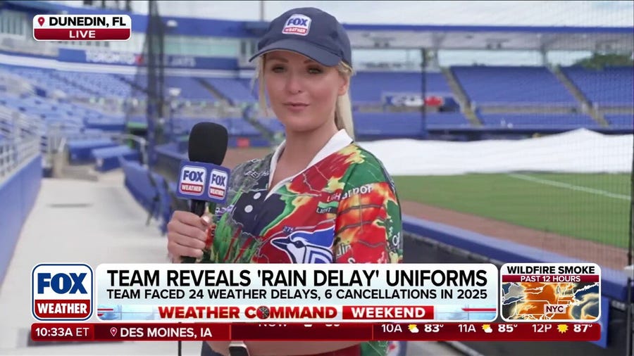 Florida minor league baseball team debuts 'rain delay' uniforms