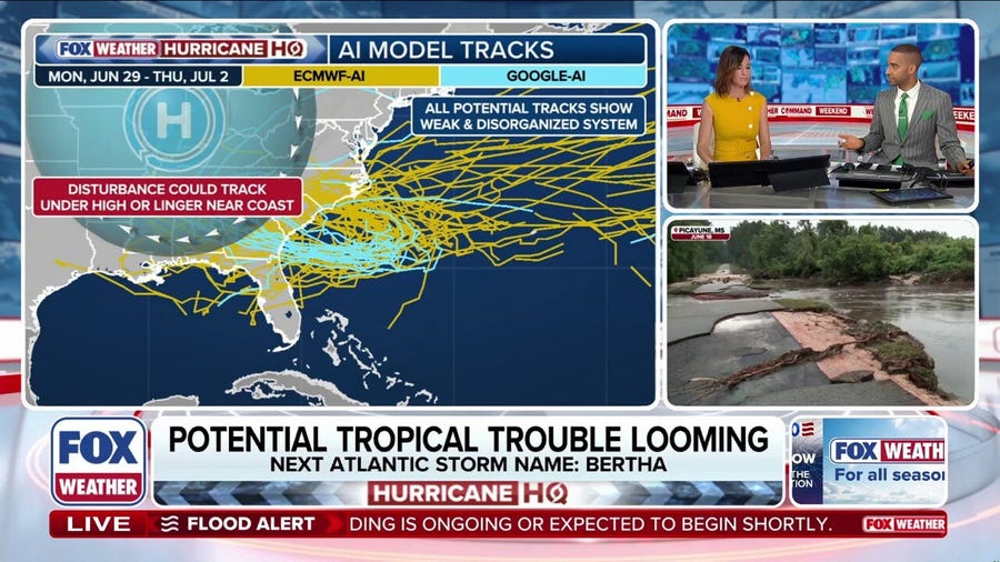 Potential tropical trouble looming over East Coast ahead of July 4th holiday