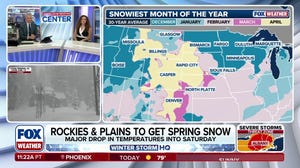 Spring snow targets Rockies, Plains this weekend