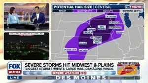'Monster' hail possible for Iowa, Plains, as severe storms threaten corridor from Wisconsin to Texas