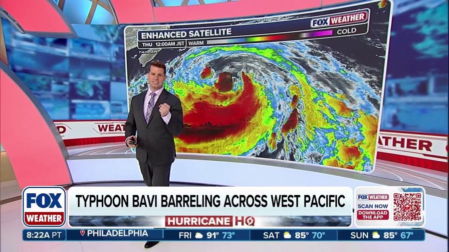 Tropical Storm Bavi targets China with heavy rain and flooding