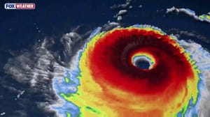 Satellite imagery of powerful Super Typhoon In-Fa Near Northern Mariana Islands