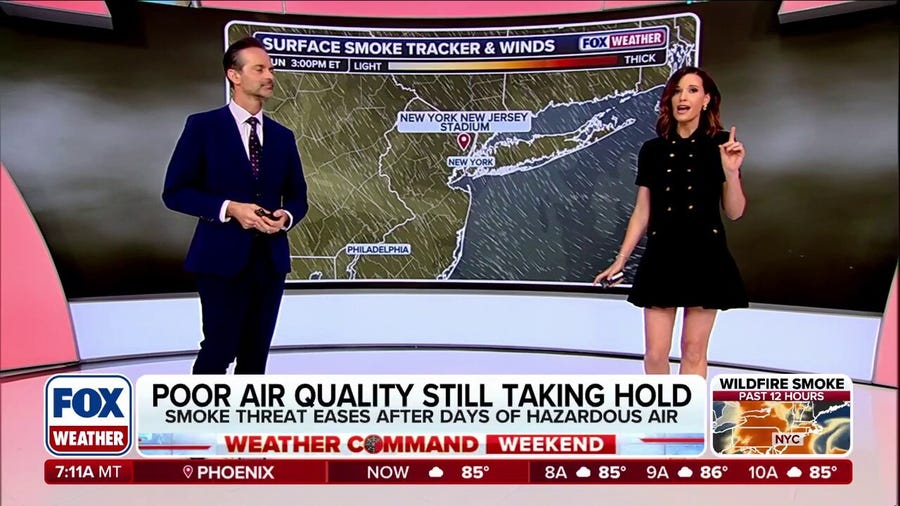 Smoke from Canadian wildfires continue to grip Midwest, Northeast