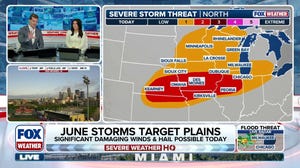 Severe storms reignite over the Plains and Upper Midwest, bringing hail and tornado threat