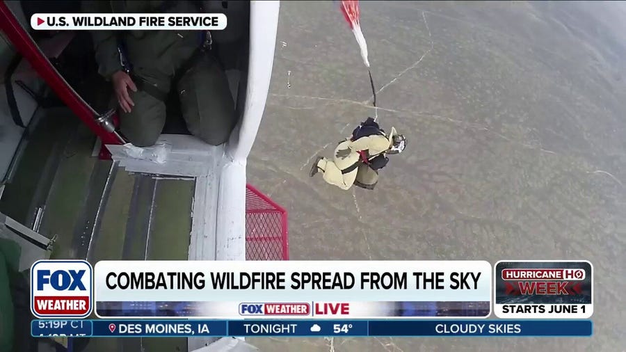 Combatting the spread of wildfires from the sky