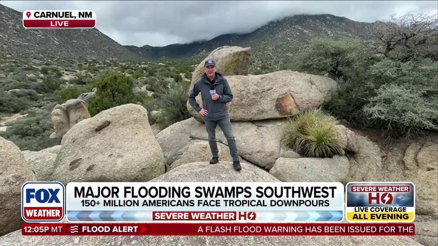 Dangerous flooding hits New Mexico as major rain threat spreads across US
