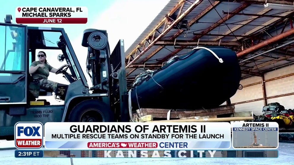 U.S. Air Force Detachment 3 is ready for the Artemis II launch, and they're tasked with contingency planning during the mission launch. Lt. Colonel Kevin Pieper joins FOX Weather to talk about how long Detachment 3 has been preparing for Artemis II, as well as all they prepare for. 