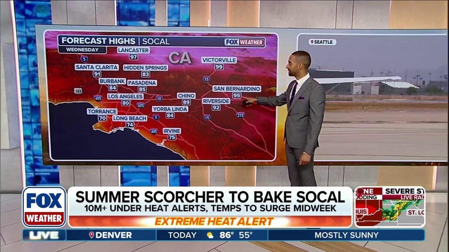 Summer scorcher to bake Southern California this week