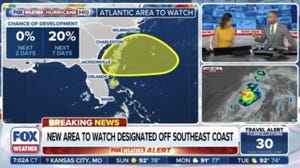 New area to watch designated off the Southeast coast of the US 