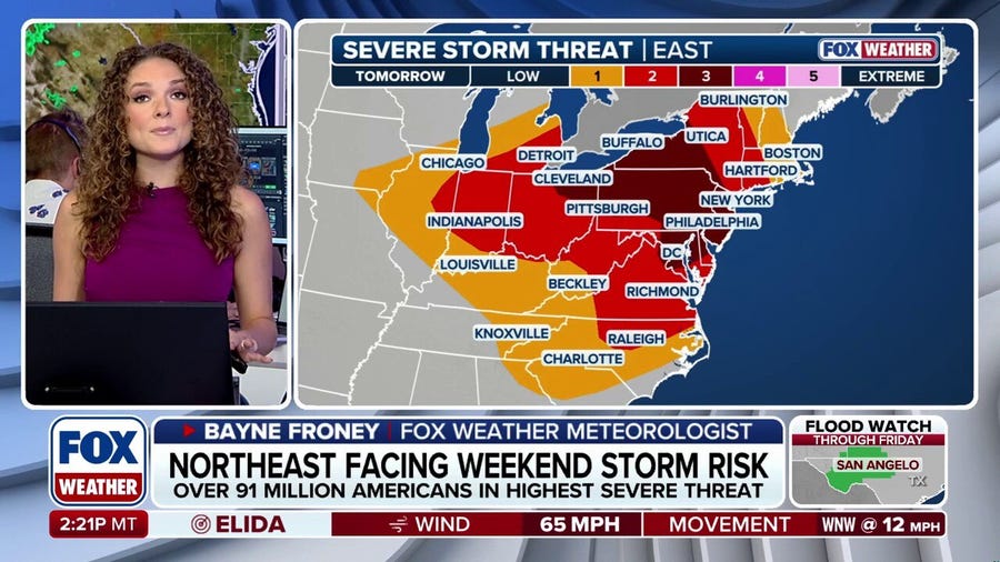 Severe storms ramping up for Northeast, offering some relief from smoky skies and heat