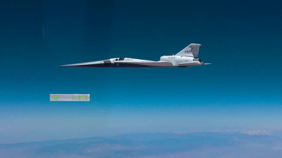 NASA's X-59 aircraft flies supersonic for the first time