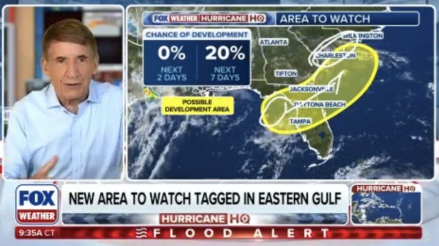 FOX Weather Hurricane Specialist Bryan Norcross talks through the new area to watch tagged in the Gulf