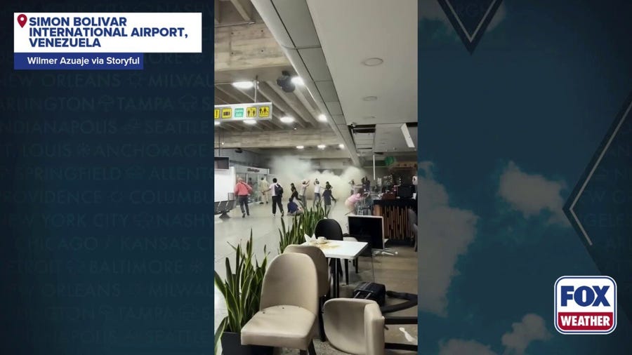 Watch: Major earthquake rocks Simon Bolivar International Airport in Venezuela