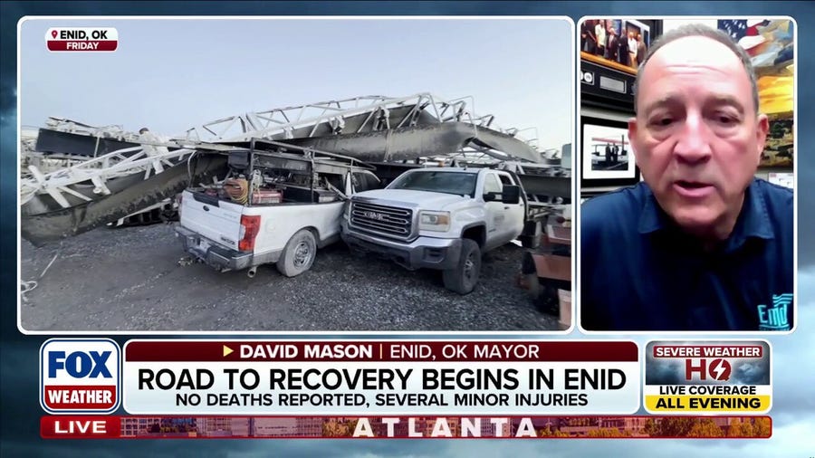 Enid Mayor provides update after terrifying EF-4 tornado rips through Oklahoma community