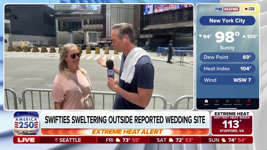Taylor Swift fans bear brutal heat wave amid Madison Square Garden wedding rumors