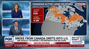 Canadian wildfire smoke sweeps into US, triggering air quality alerts