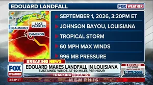 Tropical Storm Edouard makes landfall in Louisiana: NHC deputy director has the latest