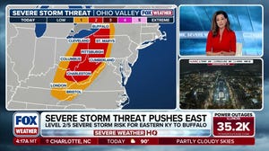 Parade of severe storms marches towards the East
