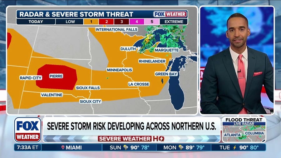 Severe weather developing across Northern US with heat fueling the threathe