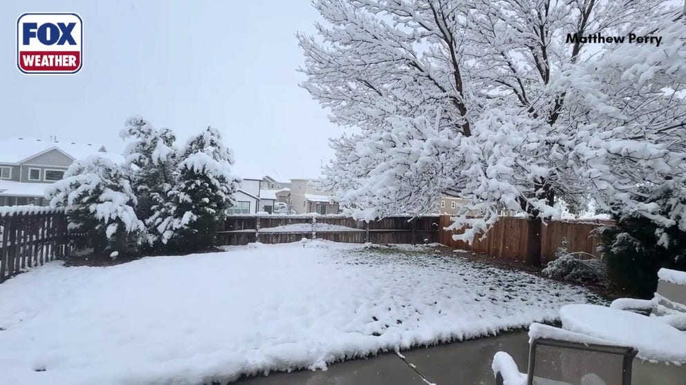 The snow hasn't stopped in Parker, Colorado, where 6+ inches has fallen just on Wednesday. Portions of Colorado are seeing their biggest snowstorm in a decade.  