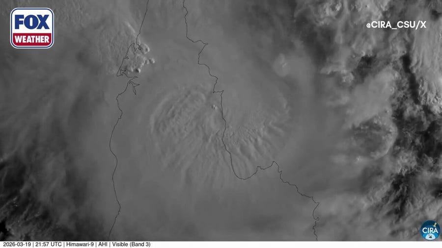 Watch: Sun rises over Australia as powerful Tropical Cyclone Narelle makes landfall over Queensland