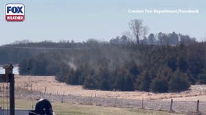 Watch: Clouds of pollen mistaken for grass fire in Iowa