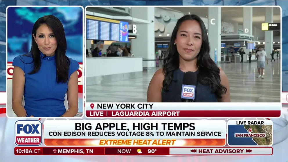 🕛✈️ MIDNIGHT MILESTONE: New York City recorded its warmest midnight temperature on record early Friday, with an official reading of 94 degrees at LaGuardia Airport. FOX News Multimedia Reporter Chelsea Torres is live from LaGuardia, where officials are working to keep holiday travel moving smoothly despite the extreme heat.