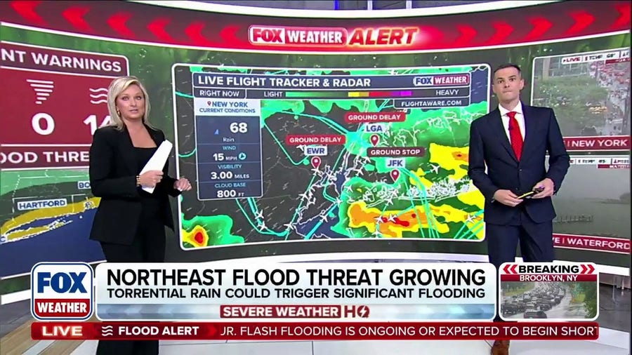 Growing flood threat across the Northeast US