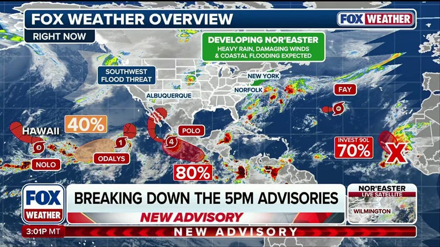 Powerful nor’easter, strengthening tropical systems target millions into weekend