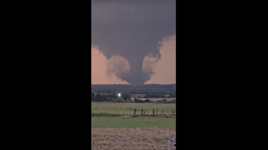 Violent tornado hits Enid, Oklahoma, potentially causing significant damage