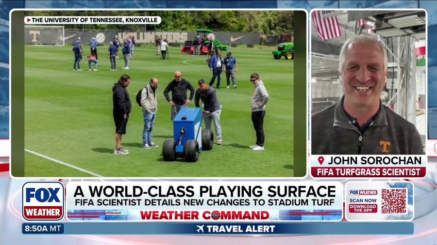 A behind-the-scenes look at how FIFA is transforming stadium turf for the World Cup