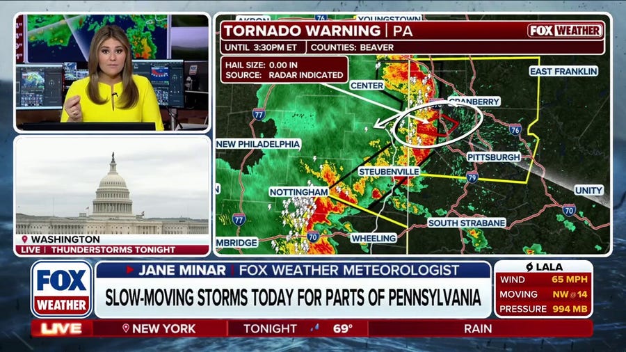 Severe storms move through Northeast and Mid-Atlantic