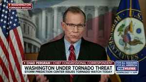 Chad Pergram talks about impact of severe storm threat in Washington, D.C.