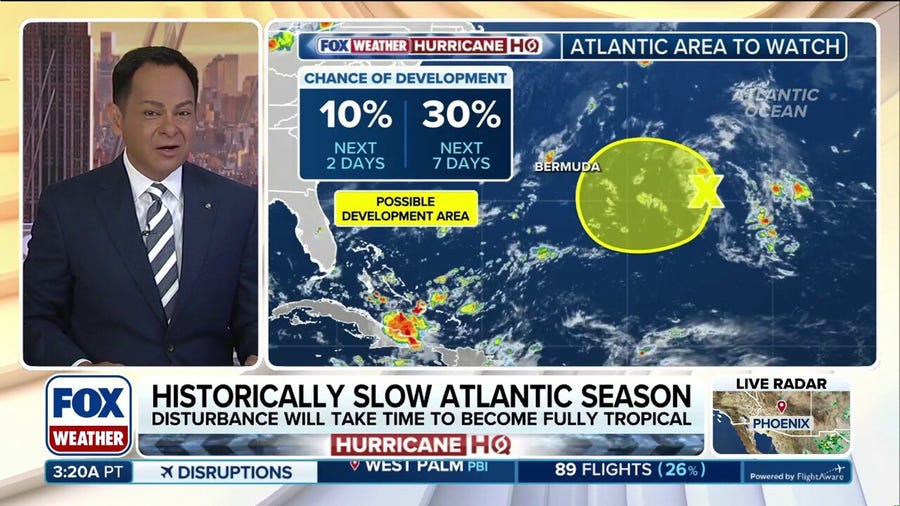 Atlantic tropical development odds sink back to low