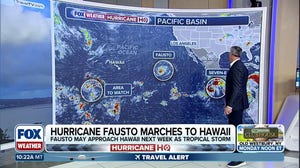 Hurricane Fausto charges toward Hawaii in the East Pacific 