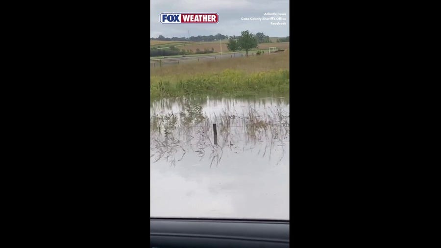 Watch: Rounds of rain turn parts of Western Iowa into a swamp