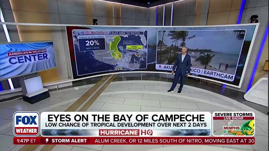 Gulf area to watch: Chance of development increases to 20 percent in next 2 days