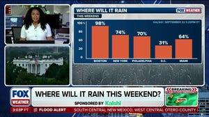 How much rain will major East Coast cities see this weekend?