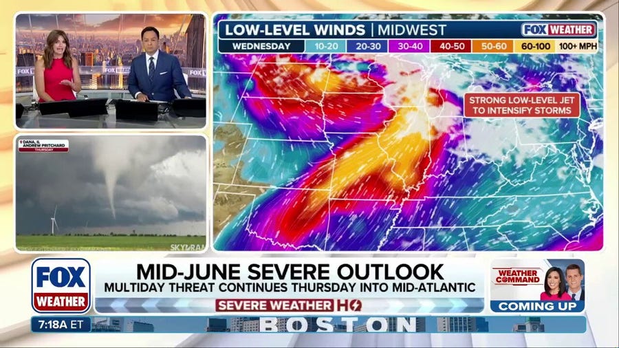 Severe storms reload across Midwest and Northeast by midweek after days of violent weather