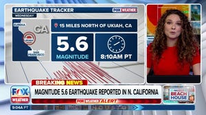 Magnitude 5.6 earthquake strikes northern California triggering widespread shaking