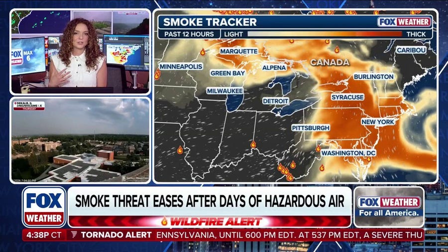Storms to Sweep Away Wildfire Smoke, Improve Air Quality Across Northeast
