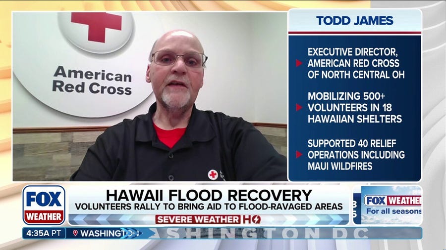 American Red Cross aids in Hawaii flood recovery