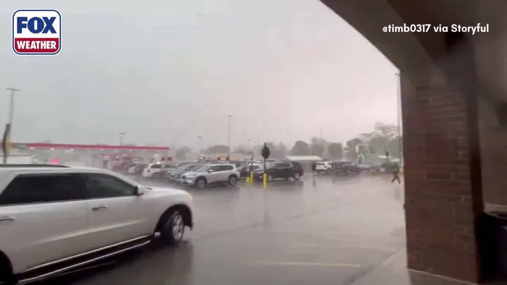 Tornado sirens blared across Indianapolis during a Severe Thunderstorm Warning Friday afternoon. Police said wind gusts were strong enough to knock down several trees onto local roads. A 59 mph wind gust was clocked at Indianapolis International Airport last Friday evening.